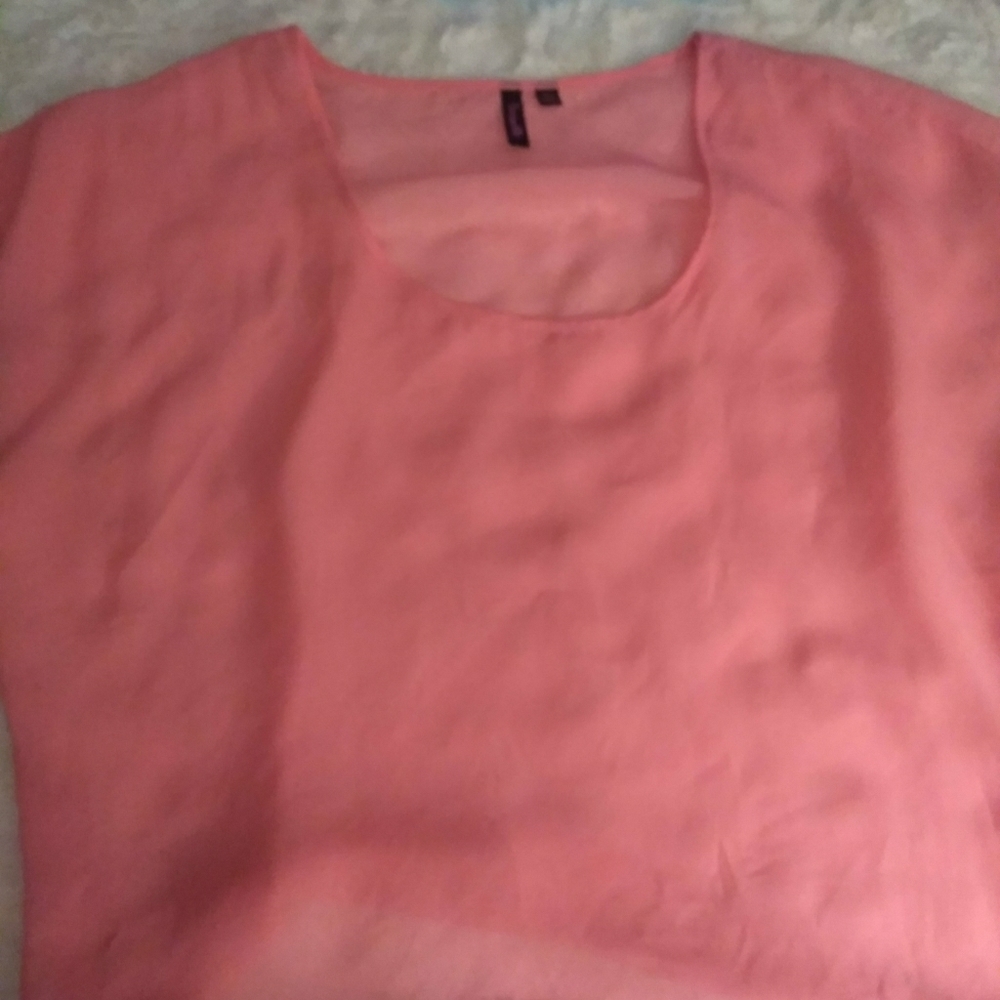 Simple Sheer Pink Blouse